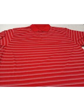 Tri‑Mountain Red Striped Polo Shirt Men’s 2XL Short Sleeve